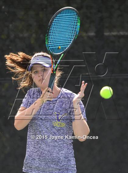 Thumbnail 2 in Foothill League Girls Tennis Championships photogallery.