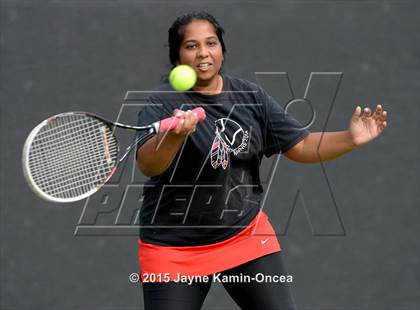 Thumbnail 3 in Foothill League Girls Tennis Championships photogallery.
