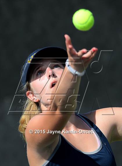Thumbnail 1 in Foothill League Girls Tennis Championships photogallery.