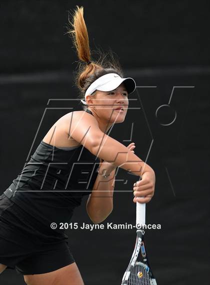 Thumbnail 1 in Foothill League Girls Tennis Championships photogallery.