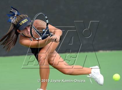 Thumbnail 1 in Foothill League Girls Tennis Championships photogallery.