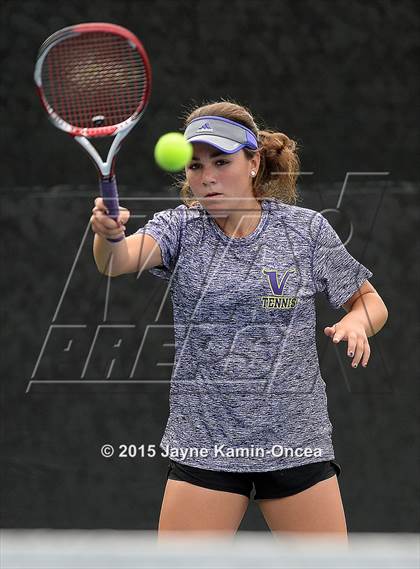 Thumbnail 2 in Foothill League Girls Tennis Championships photogallery.