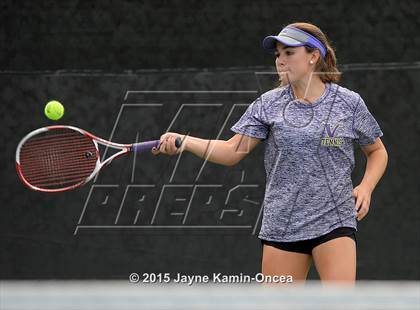 Thumbnail 2 in Foothill League Girls Tennis Championships photogallery.