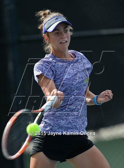 Thumbnail 1 in Foothill League Girls Tennis Championships photogallery.