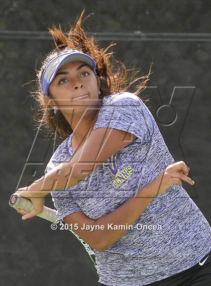 Thumbnail 2 in Foothill League Girls Tennis Championships photogallery.
