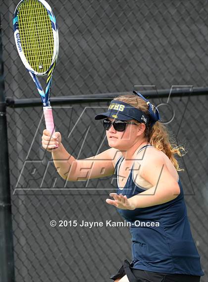 Thumbnail 3 in Foothill League Girls Tennis Championships photogallery.