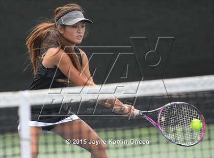Thumbnail 1 in Foothill League Girls Tennis Championships photogallery.