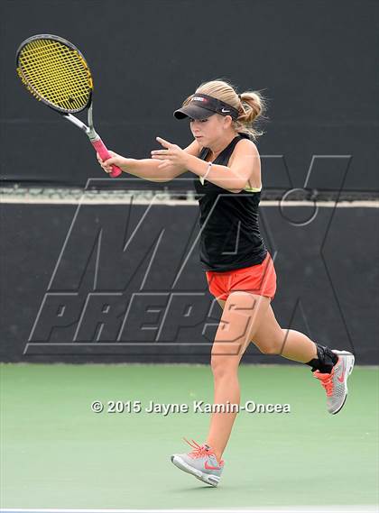 Thumbnail 3 in Foothill League Girls Tennis Championships photogallery.