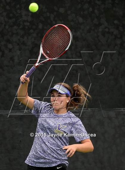 Thumbnail 1 in Foothill League Girls Tennis Championships photogallery.