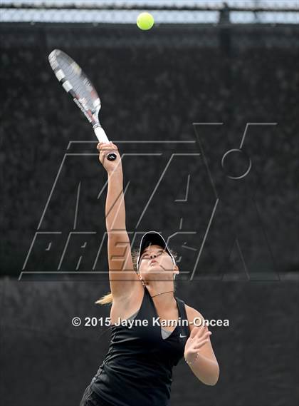 Thumbnail 1 in Foothill League Girls Tennis Championships photogallery.