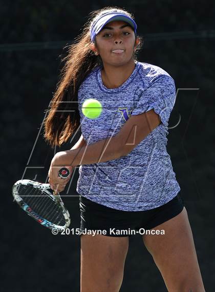 Thumbnail 3 in Foothill League Girls Tennis Championships photogallery.