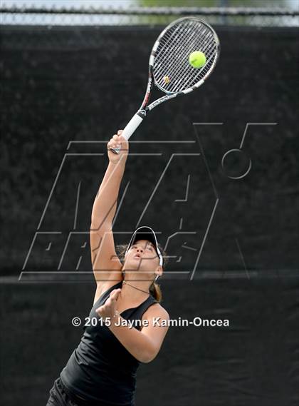 Thumbnail 3 in Foothill League Girls Tennis Championships photogallery.