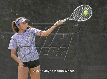 Thumbnail 1 in Foothill League Girls Tennis Championships photogallery.
