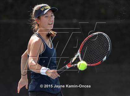 Thumbnail 1 in Foothill League Girls Tennis Championships photogallery.