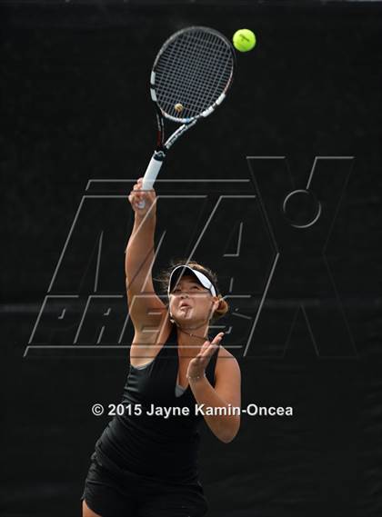 Thumbnail 2 in Foothill League Girls Tennis Championships photogallery.