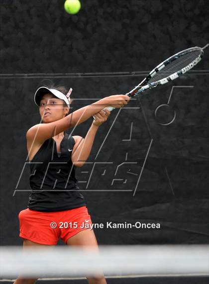 Thumbnail 1 in Foothill League Girls Tennis Championships photogallery.