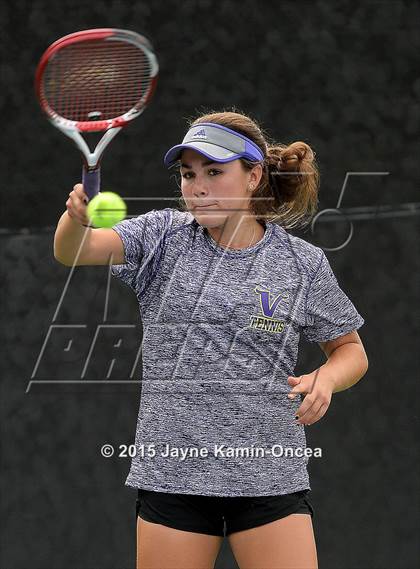 Thumbnail 3 in Foothill League Girls Tennis Championships photogallery.