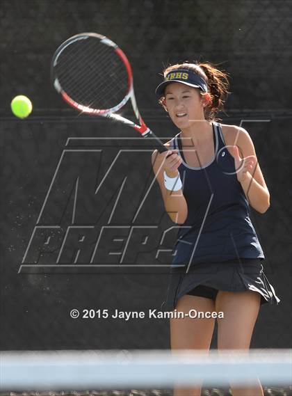 Thumbnail 2 in Foothill League Girls Tennis Championships photogallery.