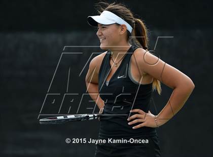 Thumbnail 1 in Foothill League Girls Tennis Championships photogallery.