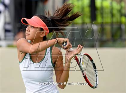 Thumbnail 1 in Foothill League Girls Tennis Championships photogallery.
