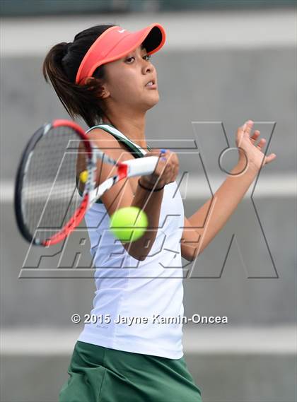 Thumbnail 3 in Foothill League Girls Tennis Championships photogallery.