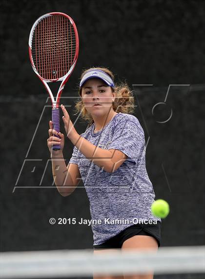 Thumbnail 1 in Foothill League Girls Tennis Championships photogallery.