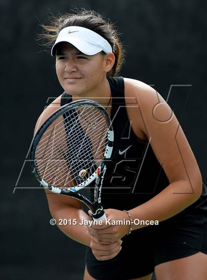 Thumbnail 1 in Foothill League Girls Tennis Championships photogallery.
