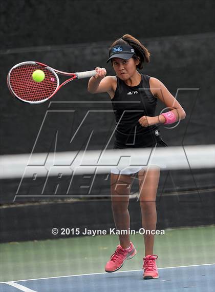 Thumbnail 3 in Foothill League Girls Tennis Championships photogallery.