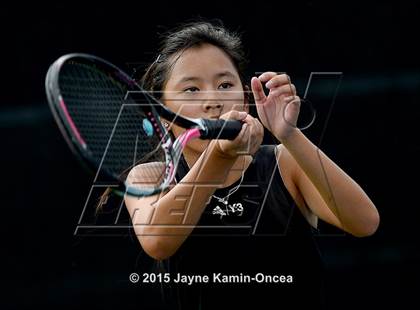 Thumbnail 3 in Foothill League Girls Tennis Championships photogallery.