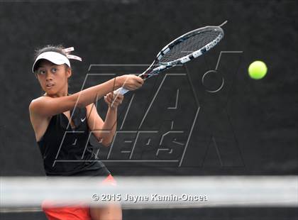 Thumbnail 2 in Foothill League Girls Tennis Championships photogallery.