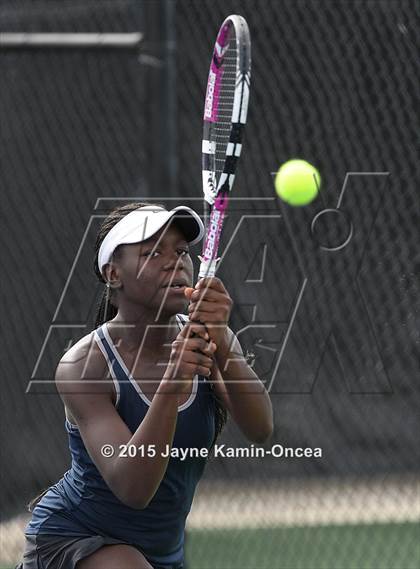 Thumbnail 1 in Foothill League Girls Tennis Championships photogallery.