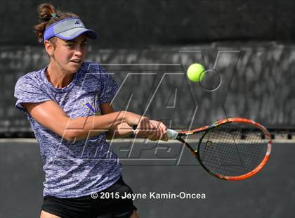 Thumbnail 1 in Foothill League Girls Tennis Championships photogallery.