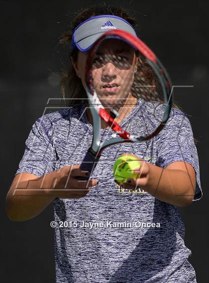 Thumbnail 1 in Foothill League Girls Tennis Championships photogallery.