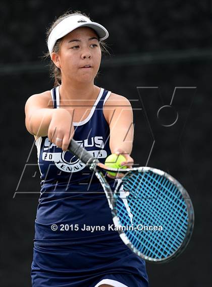 Thumbnail 1 in Foothill League Girls Tennis Championships photogallery.