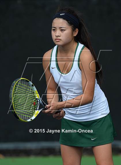 Thumbnail 1 in Foothill League Girls Tennis Championships photogallery.