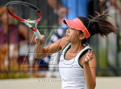 Thumbnail 2 in Foothill League Girls Tennis Championships photogallery.