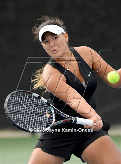 Thumbnail 2 in Foothill League Girls Tennis Championships photogallery.