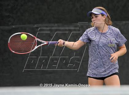 Thumbnail 1 in Foothill League Girls Tennis Championships photogallery.
