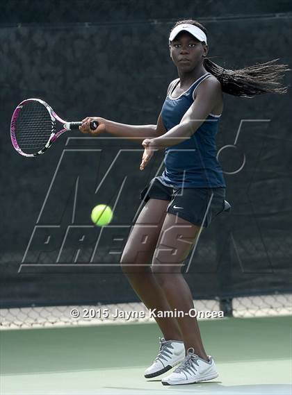 Thumbnail 2 in Foothill League Girls Tennis Championships photogallery.