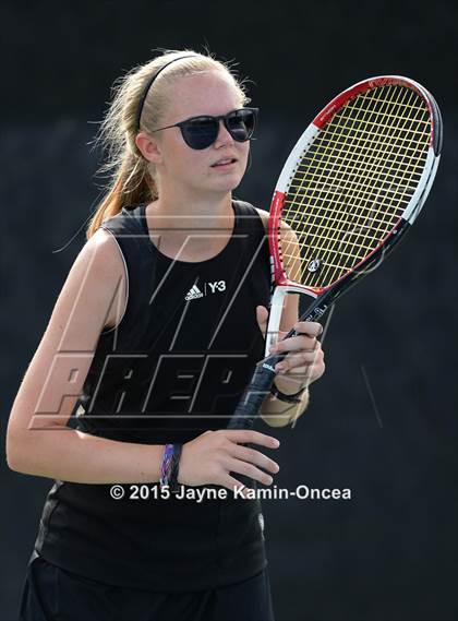 Thumbnail 1 in Foothill League Girls Tennis Championships photogallery.