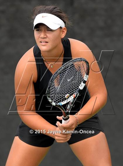 Thumbnail 1 in Foothill League Girls Tennis Championships photogallery.