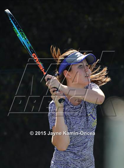 Thumbnail 3 in Foothill League Girls Tennis Championships photogallery.