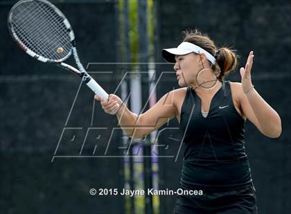 Thumbnail 3 in Foothill League Girls Tennis Championships photogallery.