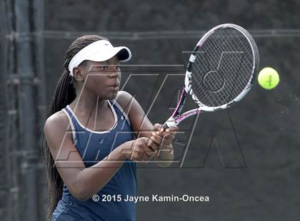Thumbnail 1 in Foothill League Girls Tennis Championships photogallery.