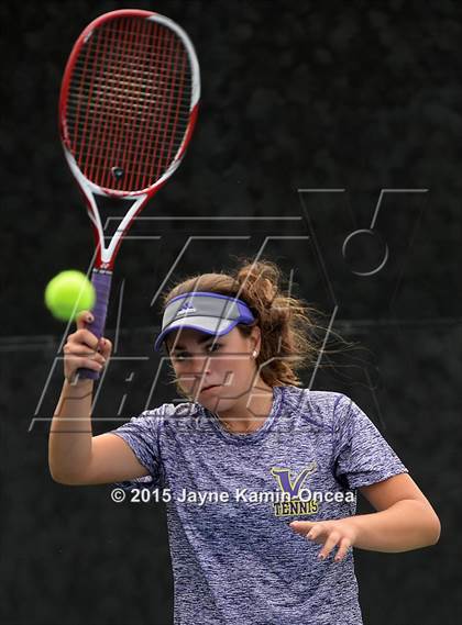 Thumbnail 1 in Foothill League Girls Tennis Championships photogallery.