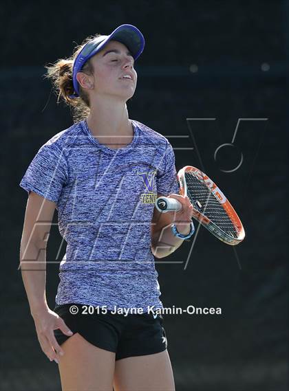 Thumbnail 3 in Foothill League Girls Tennis Championships photogallery.