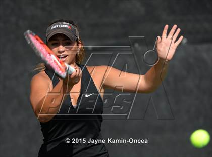 Thumbnail 3 in Foothill League Girls Tennis Championships photogallery.