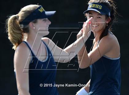 Thumbnail 3 in Foothill League Girls Tennis Championships photogallery.