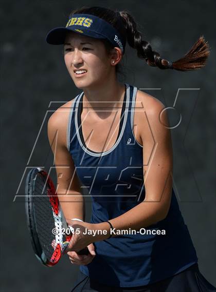 Thumbnail 2 in Foothill League Girls Tennis Championships photogallery.