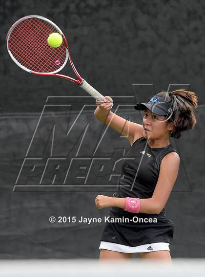 Thumbnail 3 in Foothill League Girls Tennis Championships photogallery.